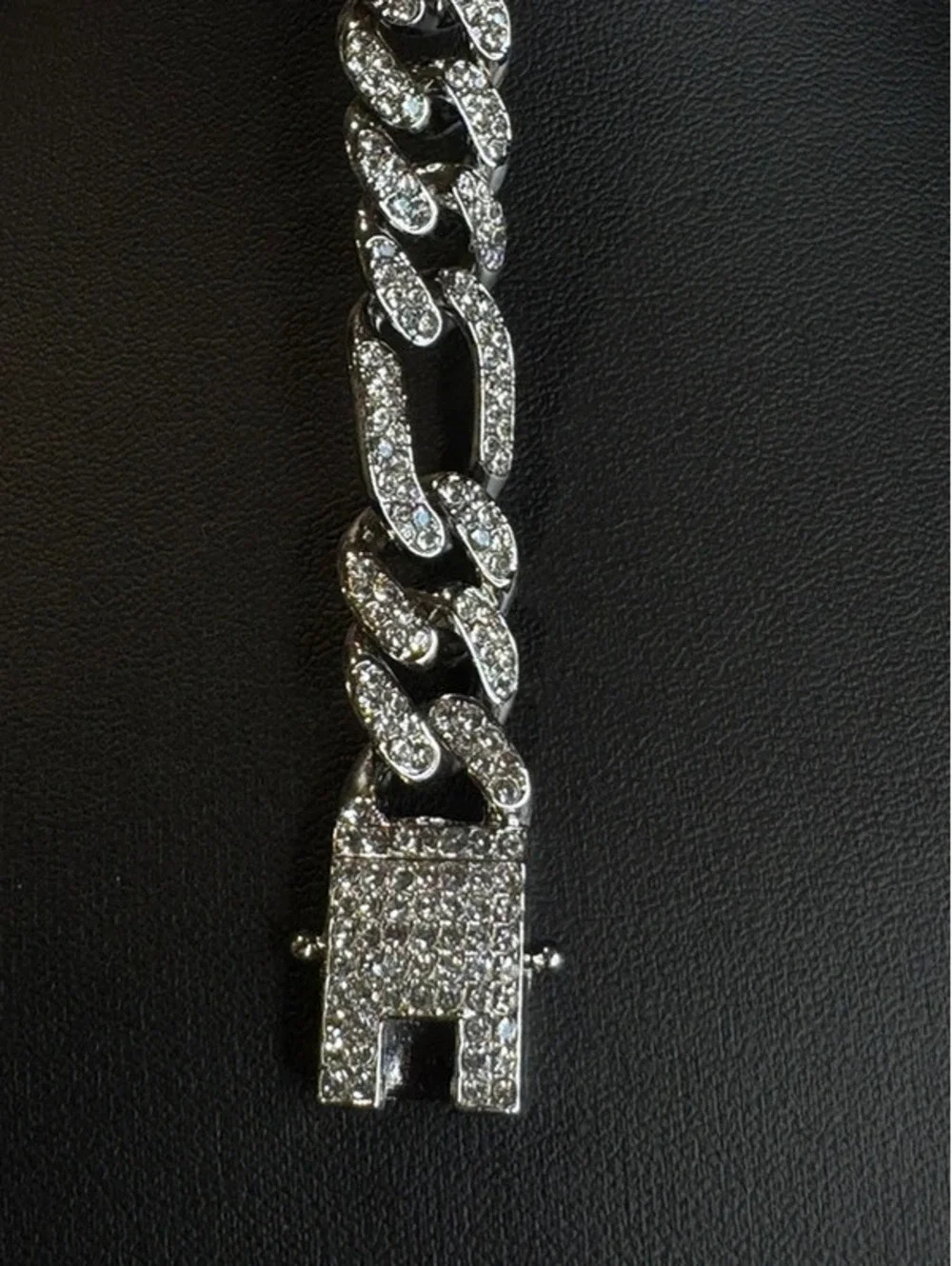 AJ 8 inch high quality bling Cuban bracelet